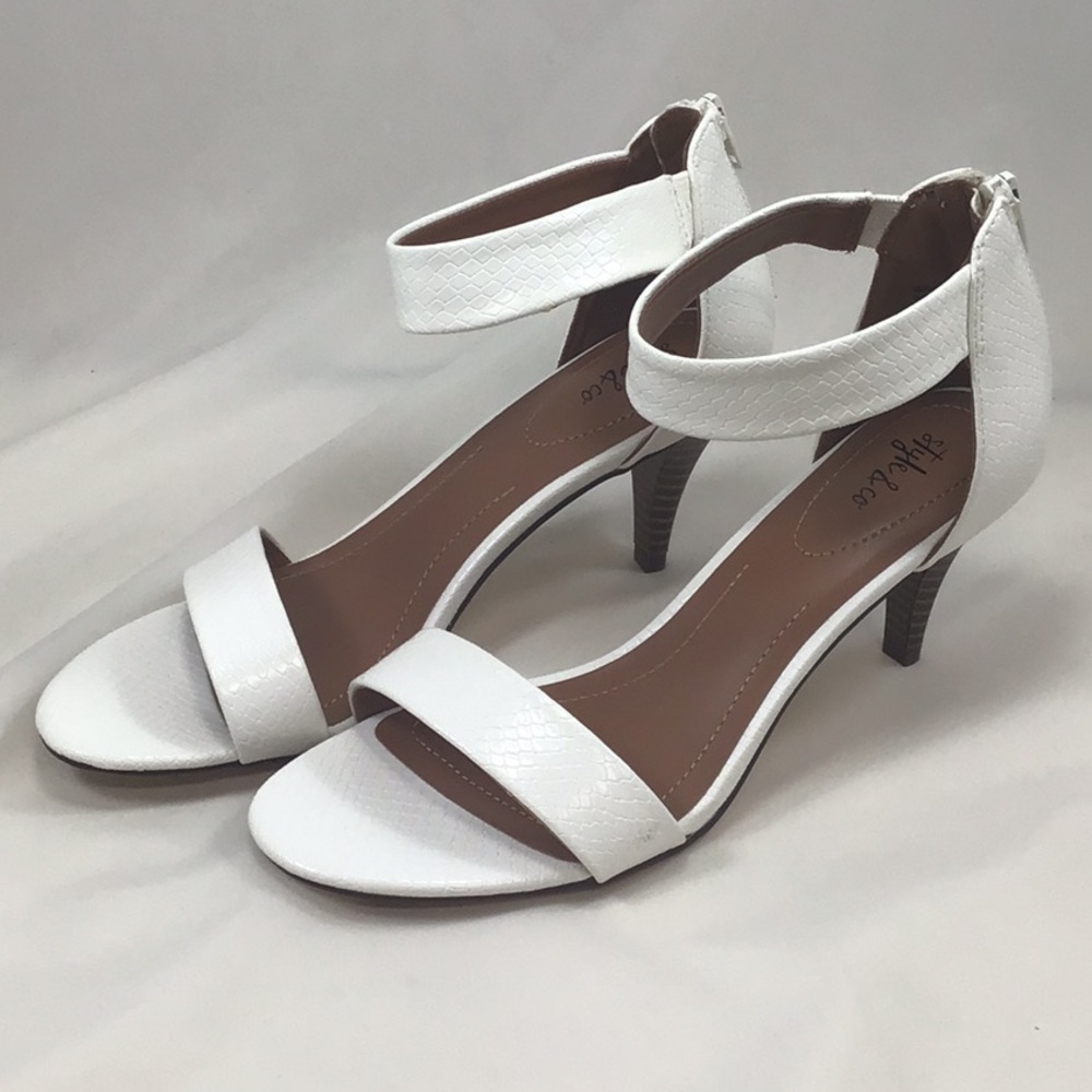 Style & Co faux snakeskin heels